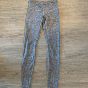 Lululemon full length heather grey wunder unders